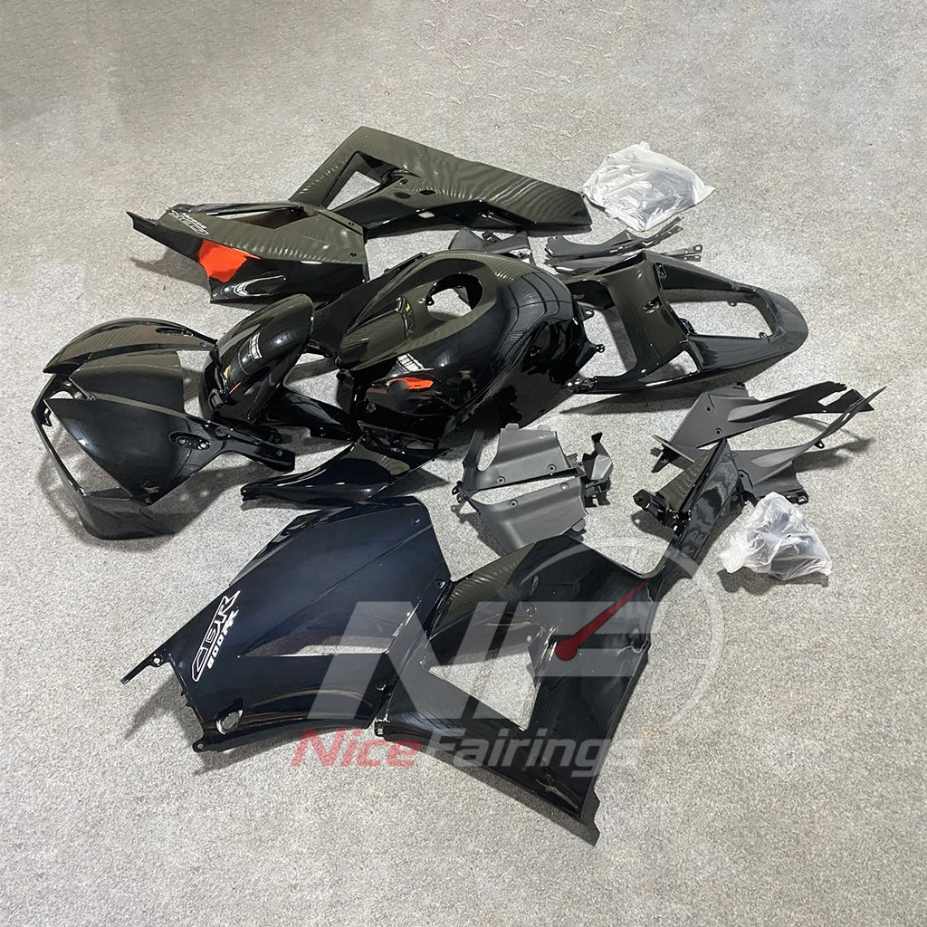 Replacement Black Sportbike Bodywork Set Fits 2013-2026 HONDA CBR600RR F5 | NiceFairings - front angle image