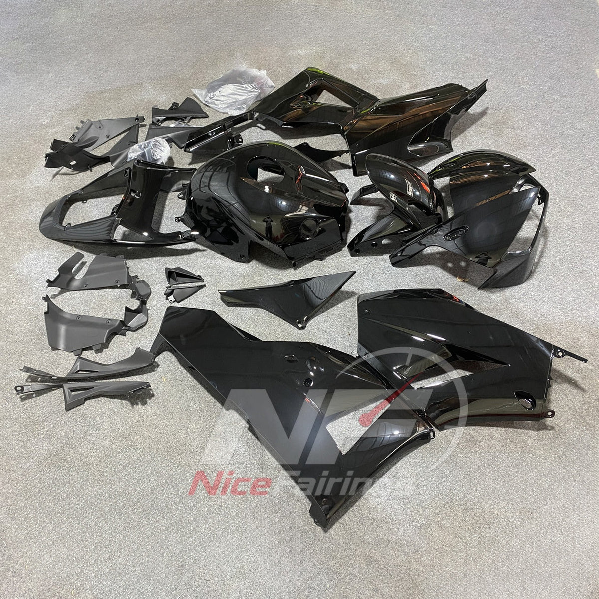 Replacement Black Sportbike Bodywork Set Fits 2013-2026 HONDA CBR600RR F5 | NiceFairings - side angle image