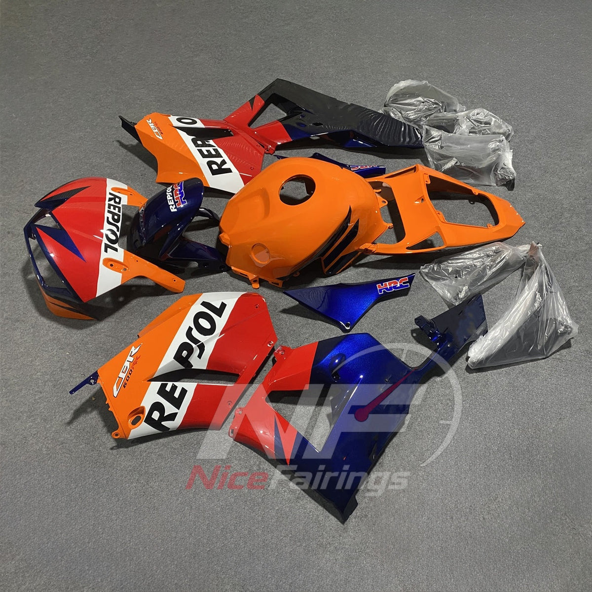 Painted Injection-Molded Fairings Compatible with HONDA CBR600RR F5 2013-2026 | NiceFairings - front angle image