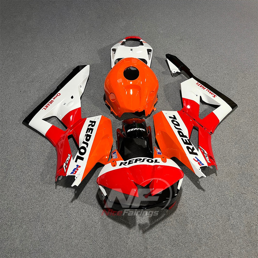 Custom-Painted Red ABS Plastic Fairing Set Fits 2013-2026 HONDA CBR600RR F5 | NiceFairings - paint design NO.8 option image