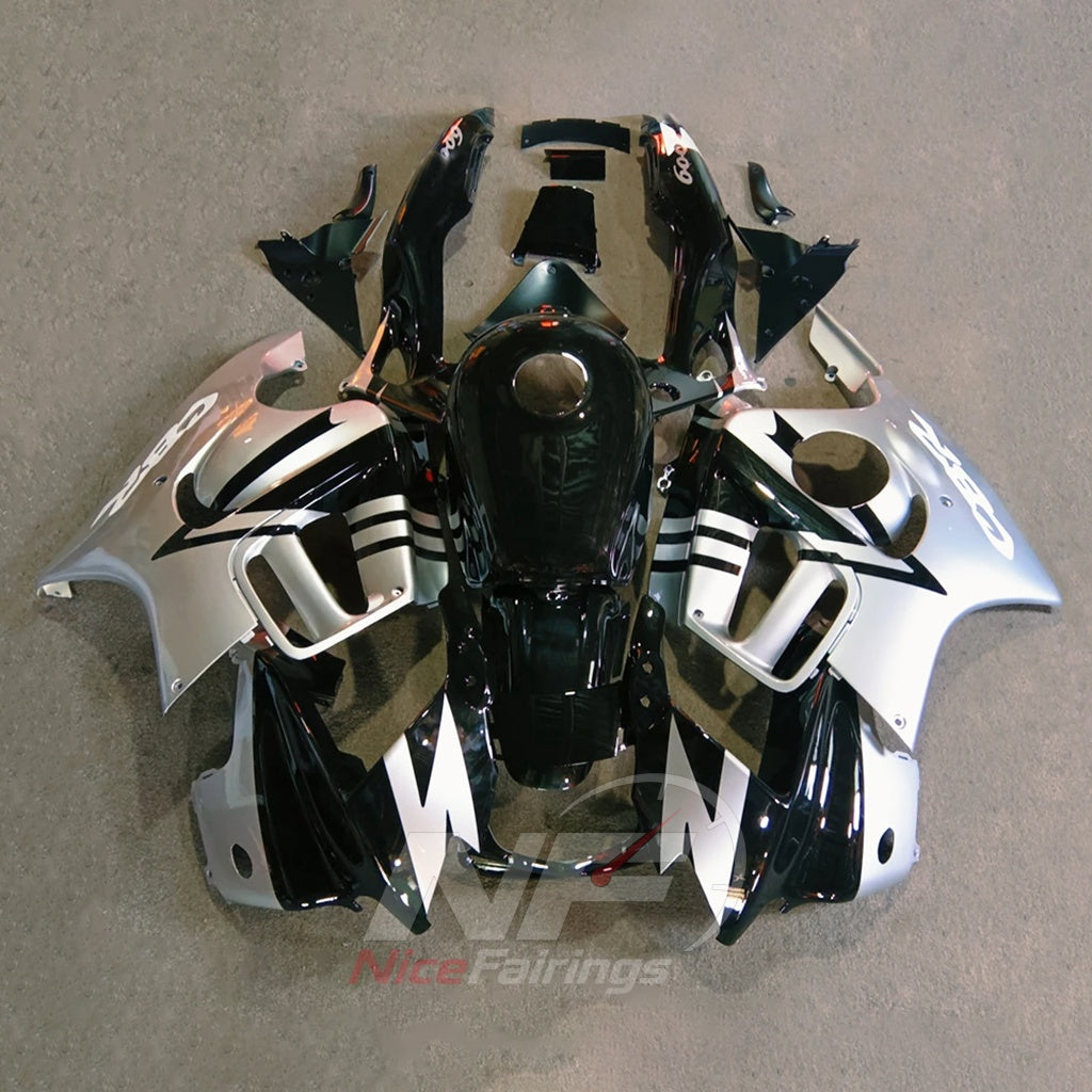 Fairings Kit Fits 1997-1998 HONDA CBR600 F3 - ABS Plastic - White Black | NiceFairings - main product image