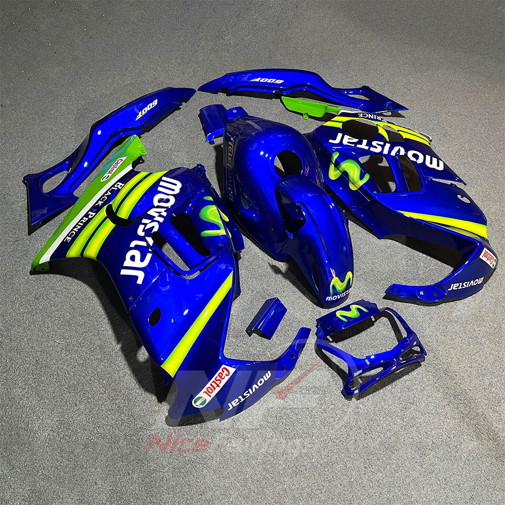 Replacement Fairings Fit 1997-1998 HONDA CBR600 F3 - ABS Plastic - Blue Green | NiceFairings - front angle image