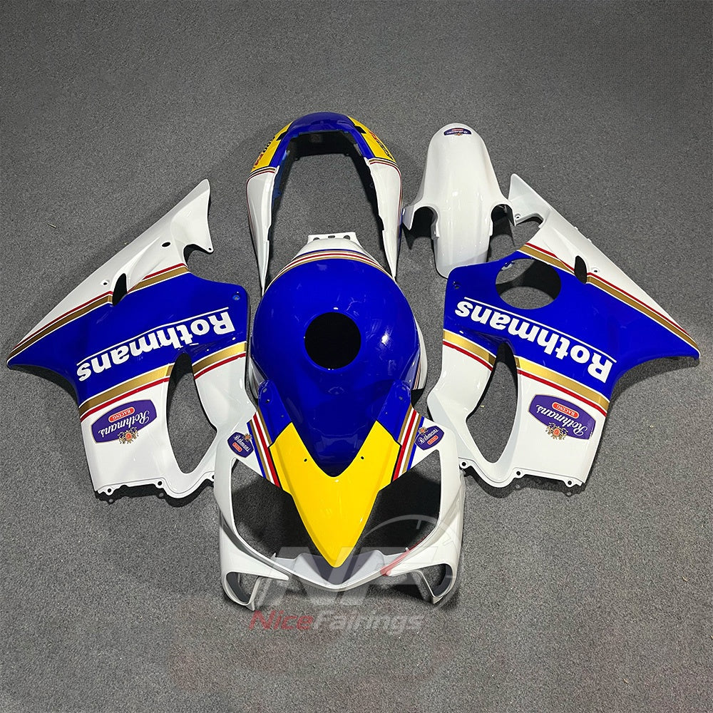 Fairing Kit Fits 2004-2007 HONDA CBR600 F4i - ABS Plastic - Red Silver Gray | NiceFairings - paint design NO.7 option image