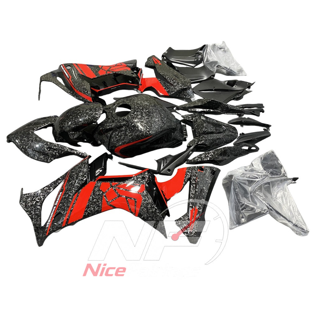ABS Injection Fairing Kit Fits HONDA CBR650R 2019-2020 - Custom-Painted | NiceFairings - front angle image