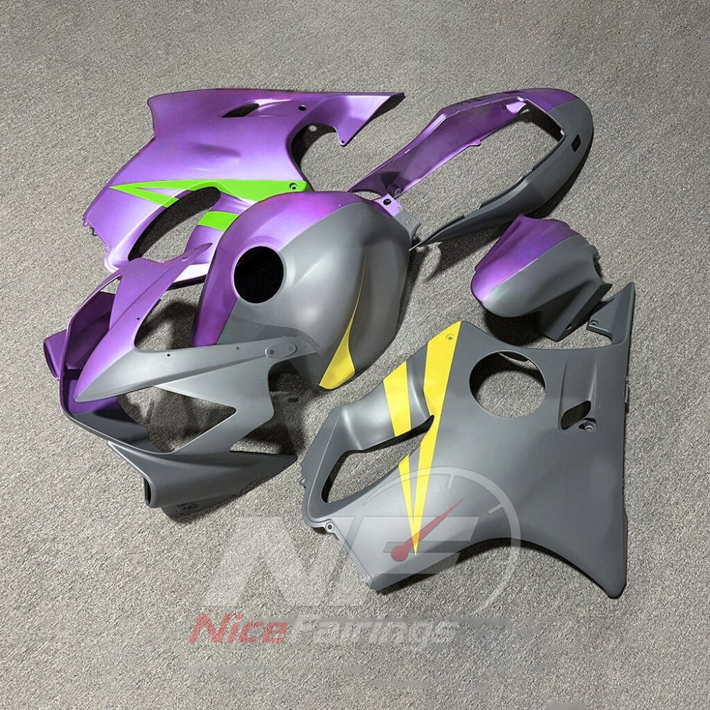 Aftermarket Fairing Kit Fits 2004-2007 HONDA CBR600 F4i - ABS Plastic - Purple Gray | NiceFairings - front angle image