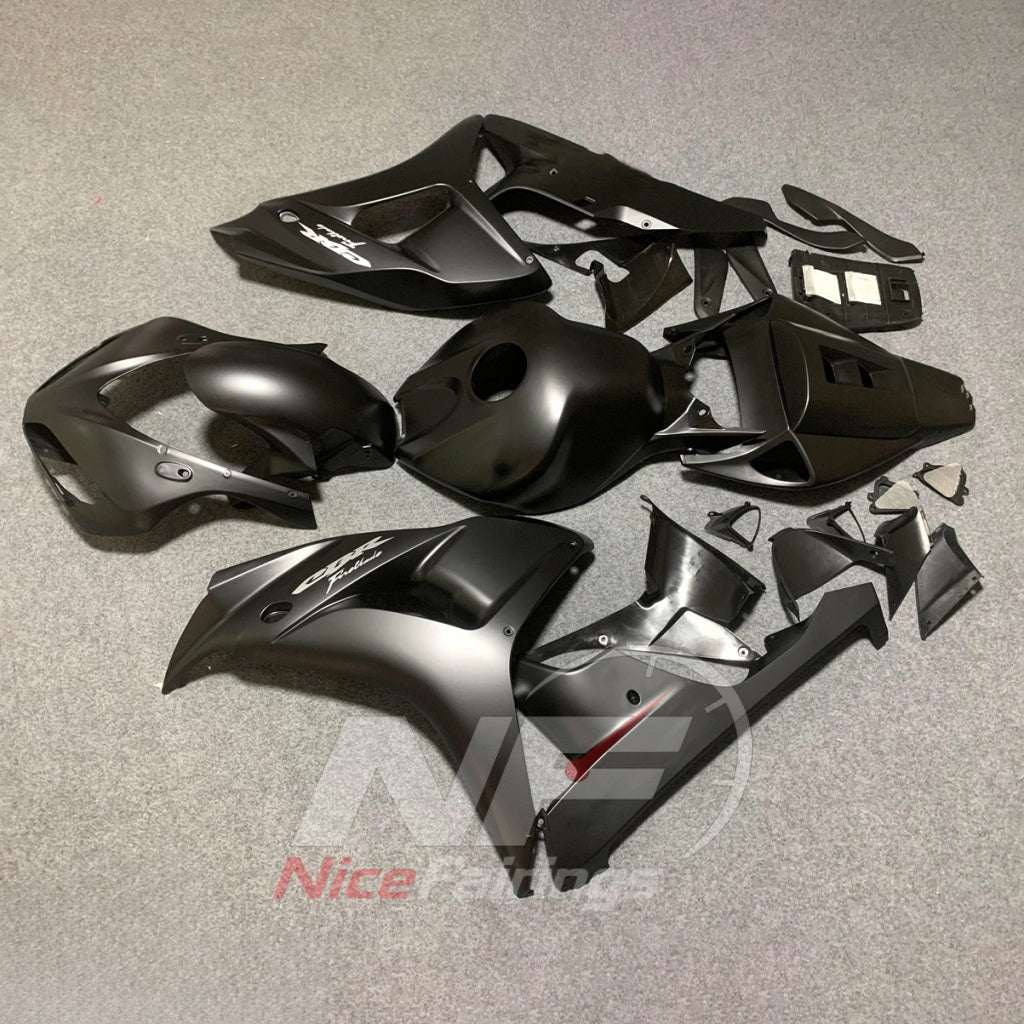Custom-Painted Black Cowling Panel Set Fits HONDA CBR1000RR 2006-2007 | NiceFairings - side angle image