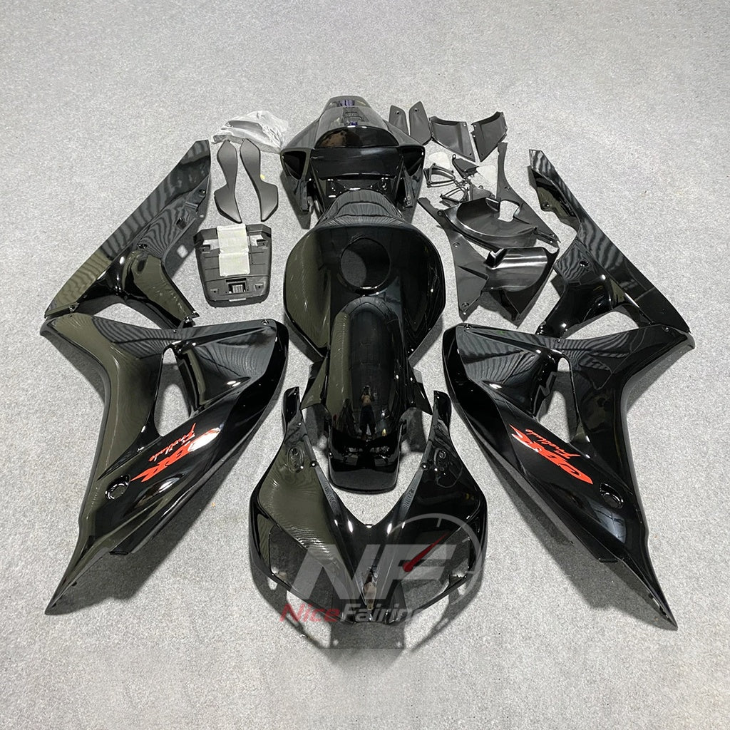 Custom-Painted Gray Motorcycle Bodywork Kit Fits 2006-2007 HONDA CBR1000RR | NiceFairings - paint design NO.6 option image