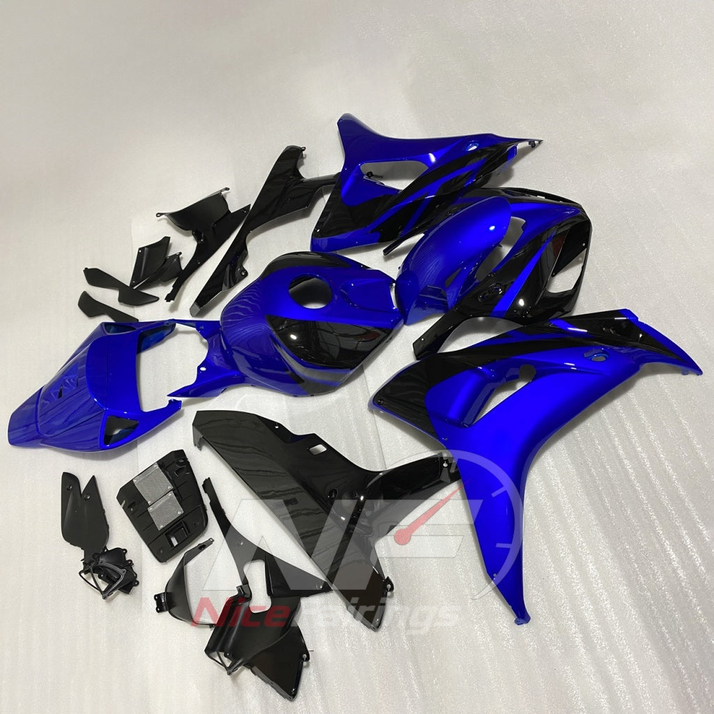 Blue ABS Cowling Set Fits 2006-2007 HONDA CBR1000RR | NiceFairings - side angle image