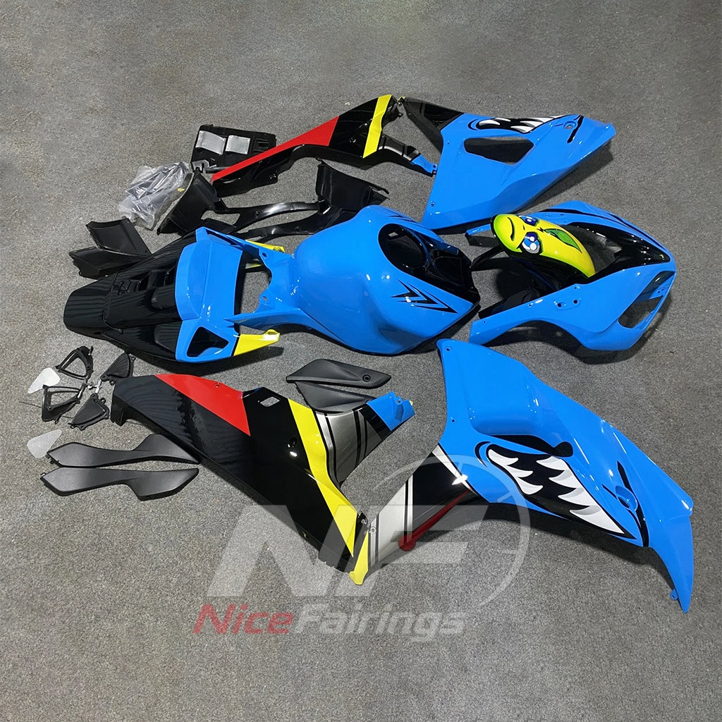 Blue ABS Body Panel Kit Fits 2006-2007 HONDA CBR1000RR | NiceFairings - side angle image