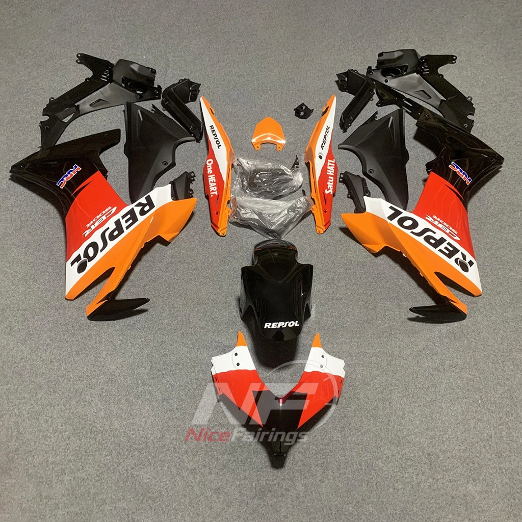 ABS Injection Fairing Kit Fits HONDA CBR500R 2013-2015 - Design 01 | NiceFairings - paint design NO.4 option image