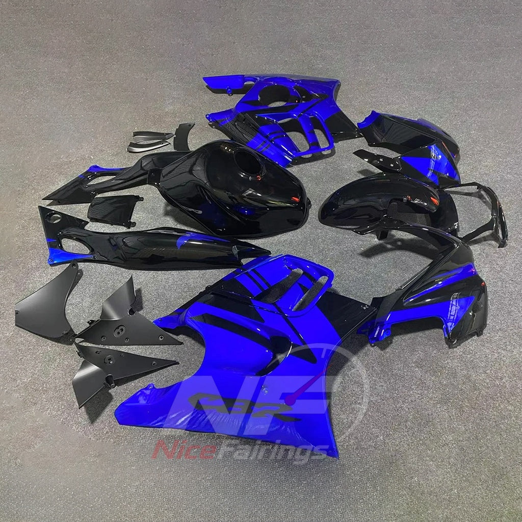 Fairing Kit Fits 1995-1996 HONDA CBR600 F3 - ABS Plastic - Blue Black | NiceFairings - front angle image