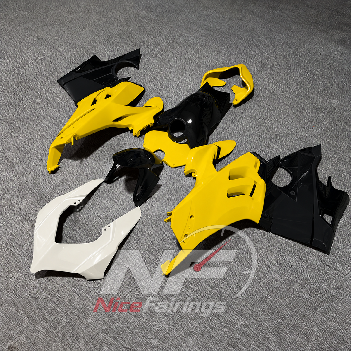 Advanced Injection Motorcycle Fairing Kit Fits DUCATI Panigale V4 V4S 2020-2021 | NiceFairings - front angle image