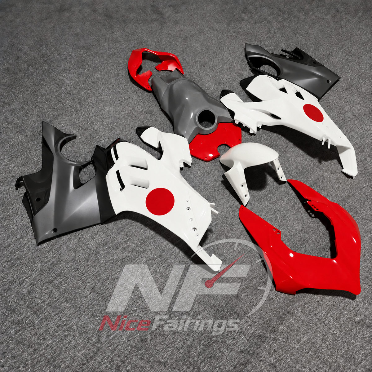 Pro-Series ABS Motorcycle Fairings Compatible with DUCATI Panigale V4 V4S 2020-2021 | NiceFairings - front angle image