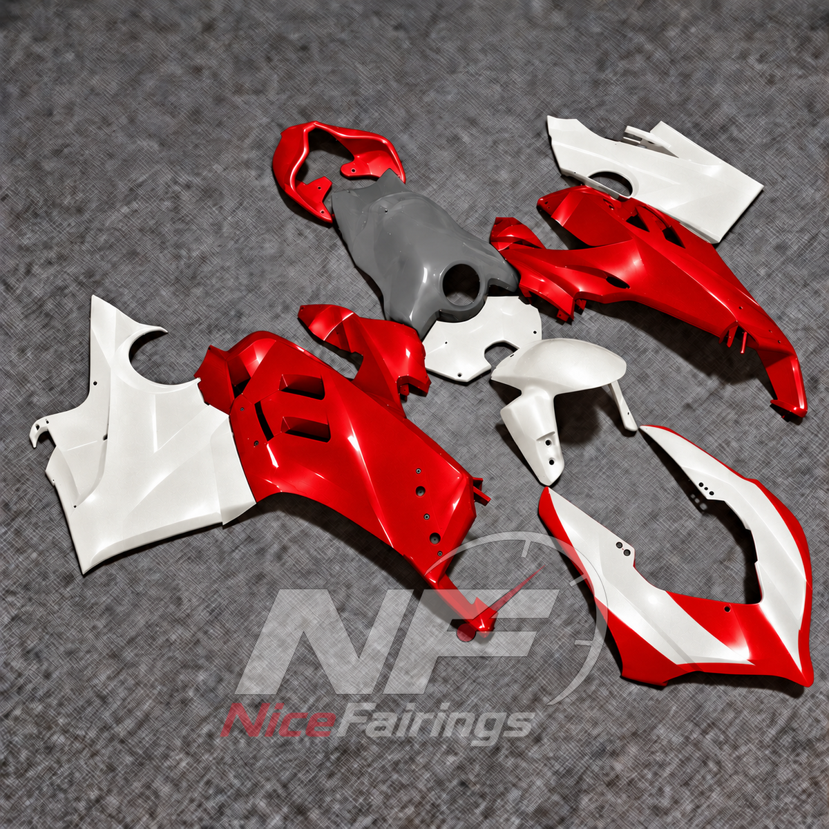 Premium ABS Cowling Panels Compatible with DUCATI Panigale V4 V4S 2020-2021 | NiceFairings - front angle image