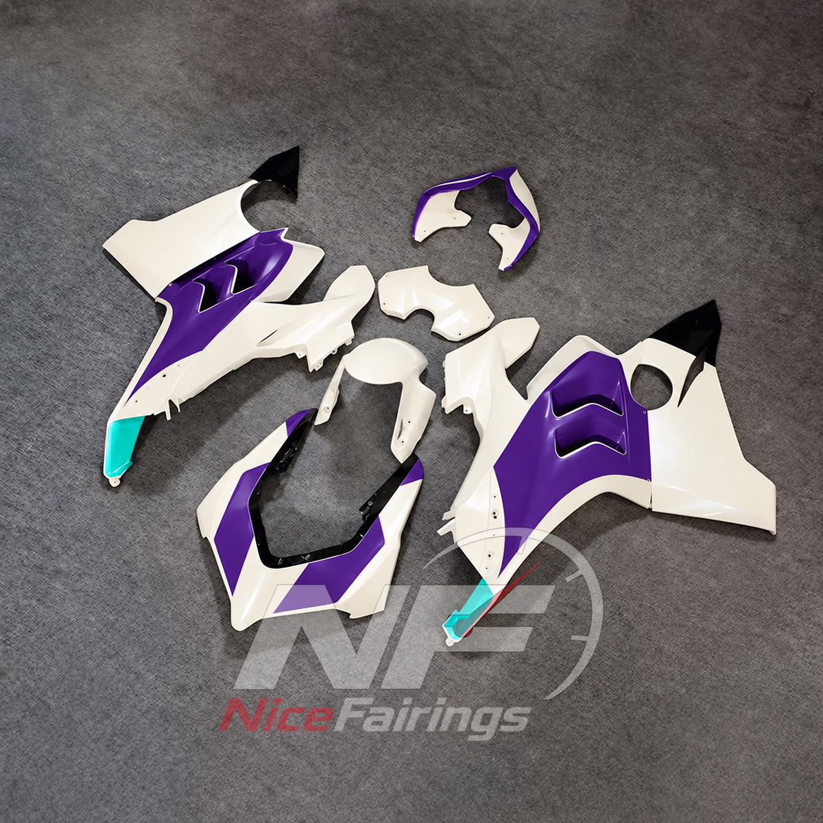 Advanced Injection ABS Plastic Fairing Kit Fits DUCATI Panigale V4 V4S 2020-2021 | NiceFairings - front angle image