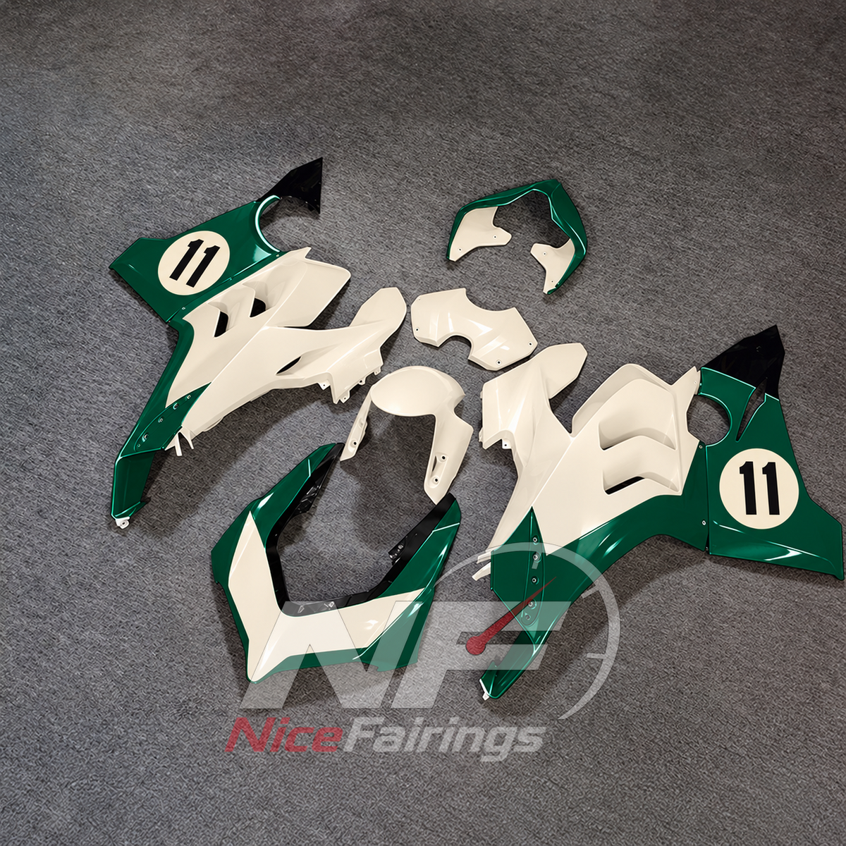 Precision-Fit ABS Injection Fairing Kit Fits 2020-2021 DUCATI Panigale V4 V4S - Track Spec | NiceFairings - front angle image
