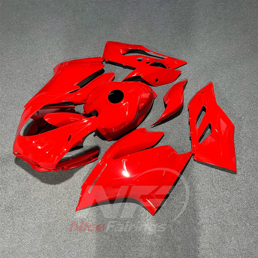 Sportbike Fairing Kit Fits 2015-2019 DUCATI Panigale 959 1299 - ABS Plastic - Gloss Red | NiceFairings - front angle image