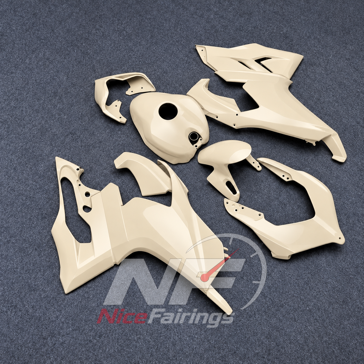Injection-Molded Bodywork Set Fits DUCATI Panigale V2 2020-2022 - Aftermarket | NiceFairings - front angle image