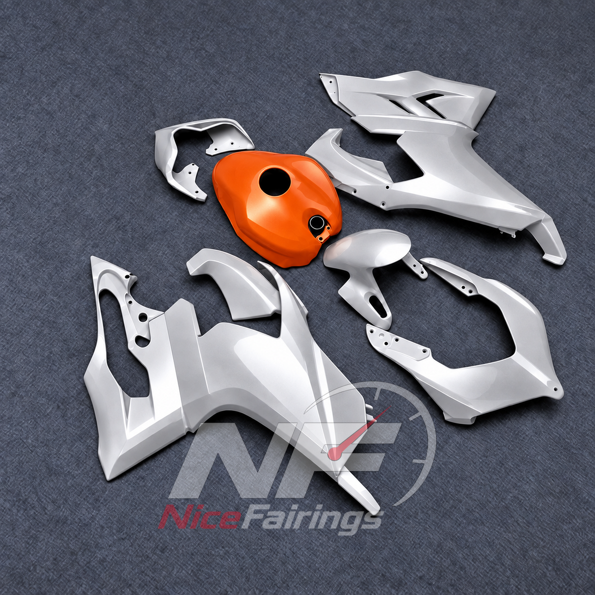 ABS Plastic Cowling Kit Fits DUCATI Panigale V2 2020-2022 - Painted | NiceFairings - front angle image
