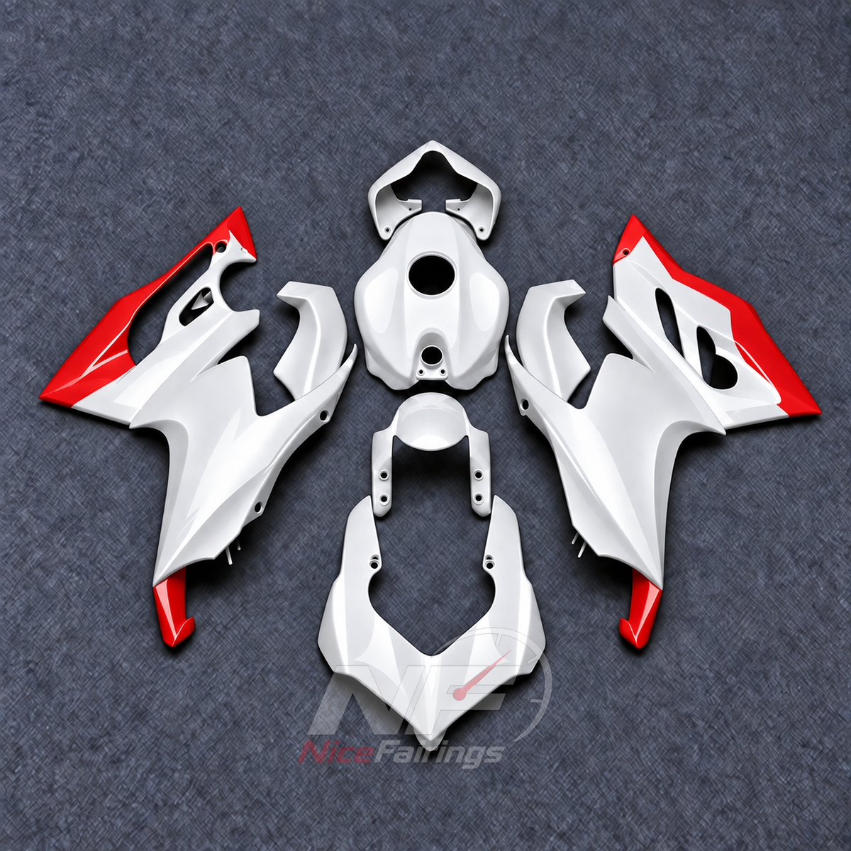 ABS Plastic Cowling Kit Fits DUCATI Panigale V2 2020-2022 - Painted | NiceFairings - paint design NO.5 option image