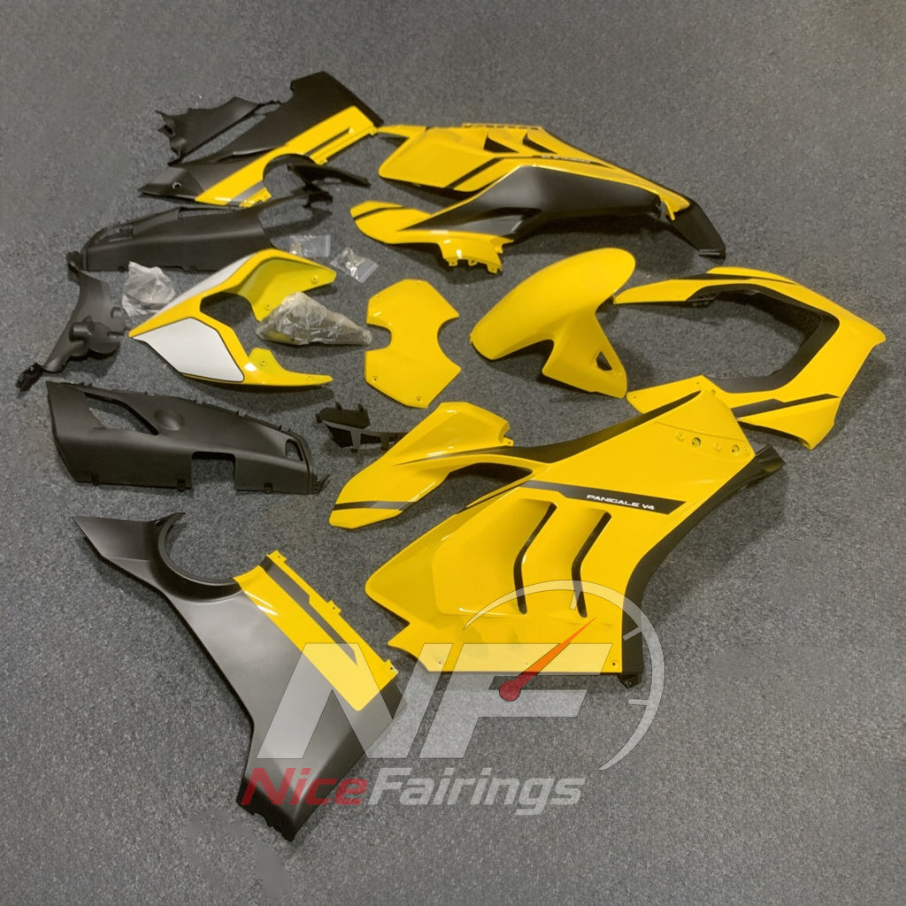 Ready-To-Install ABS Plastic Cowling Kit Fits 2020-2021 DUCATI Panigale V4 V4S - Factory Custom | NiceFairings - front angle image