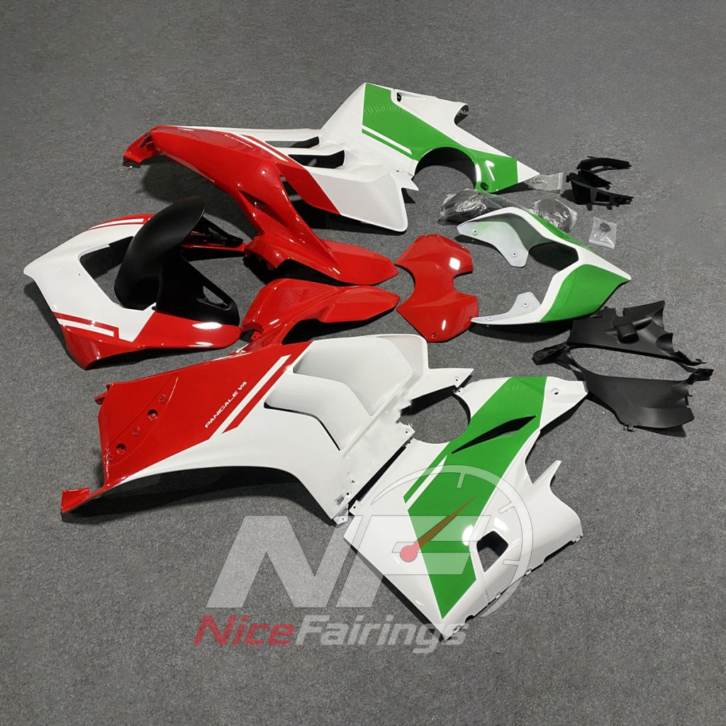 Premium Sportbike Fairing Set Fits DUCATI Panigale V4 V4S 2020-2021 | NiceFairings - rear angle image