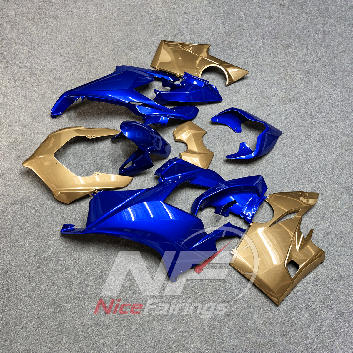 Injection-Molded Bodywork Set Fits DUCATI Panigale V4 V4S 2018-2019 - Painted | NiceFairings - side angle image