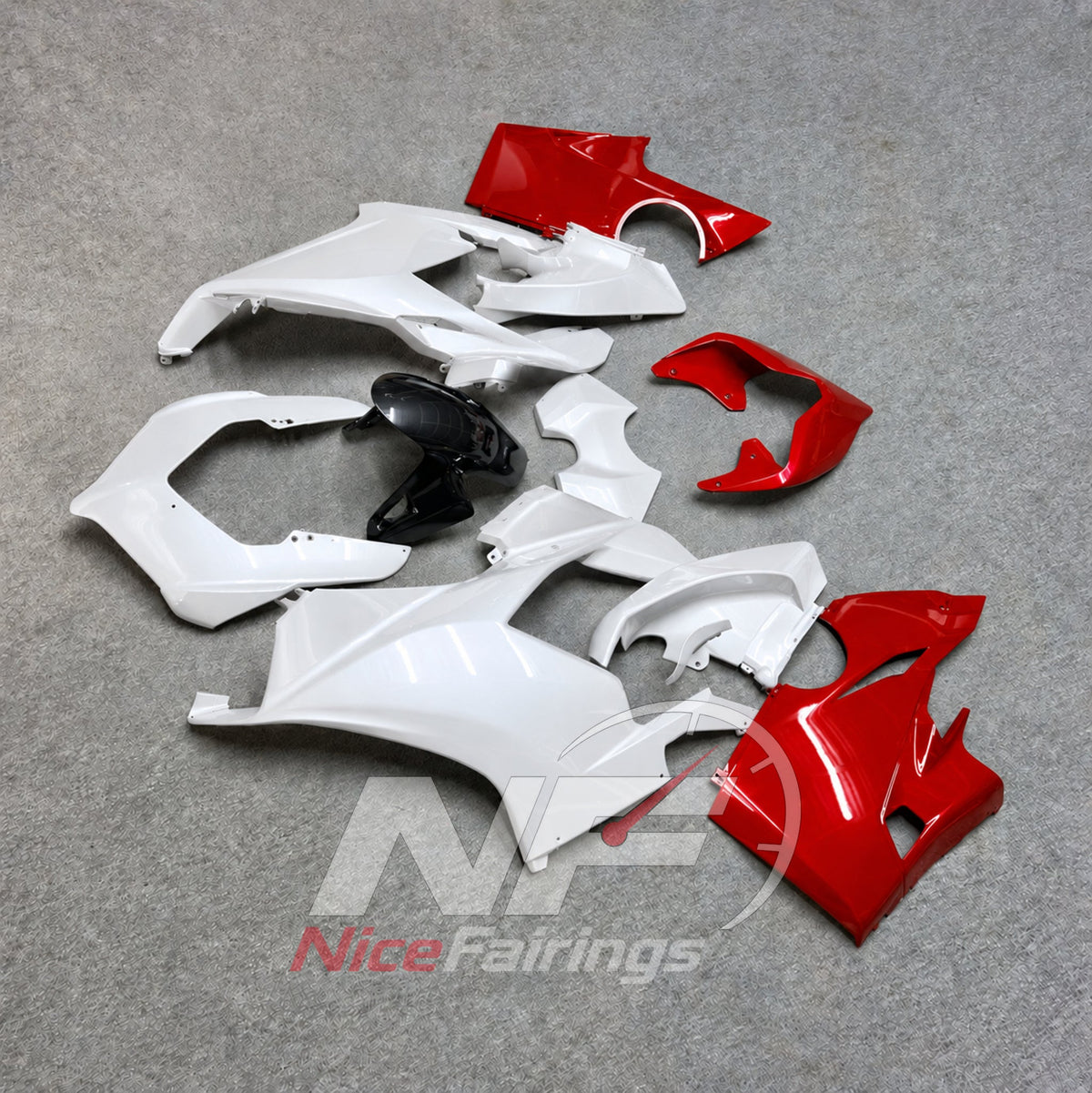 Injection-Molded Cowling Set Fits DUCATI Panigale V4 V4S 2018-2019 - Replacement | NiceFairings - front angle image