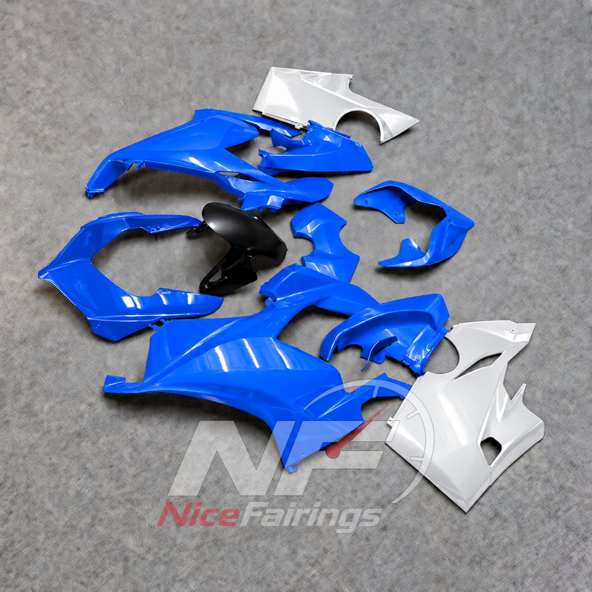 ABS Injection Sportbike Fairing Kit Fits DUCATI Panigale V4 V4S 2018-2019 - Custom-Painted | NiceFairings - side angle image