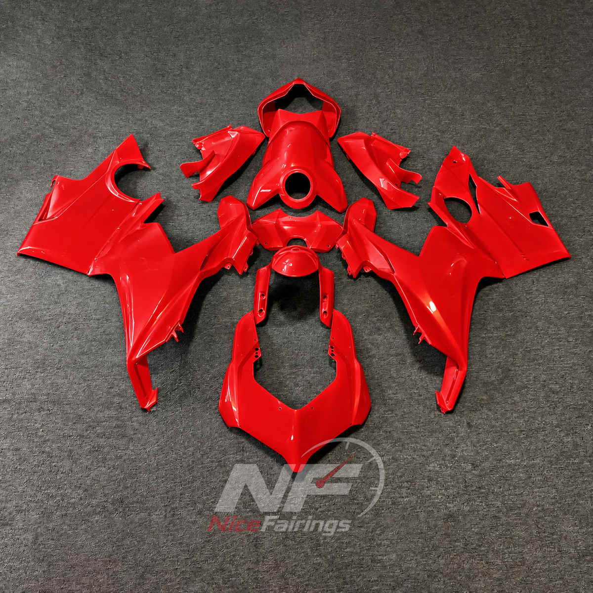 Injection-Molded Fairing Panel Kit Fits DUCATI Panigale V4 V4S 2018-2019 - Custom-Painted | NiceFairings - paint design NO.2 option image