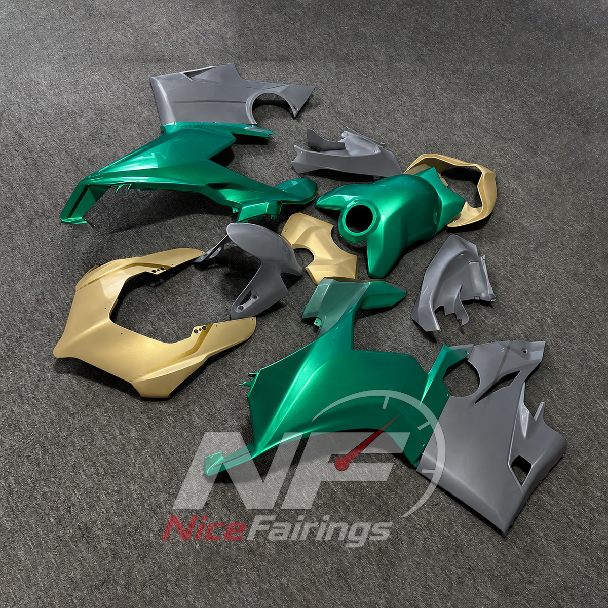 ABS Plastic Sportbike Bodywork Set Fits DUCATI Panigale V4 V4S 2018-2019 - Painted | NiceFairings - front angle image