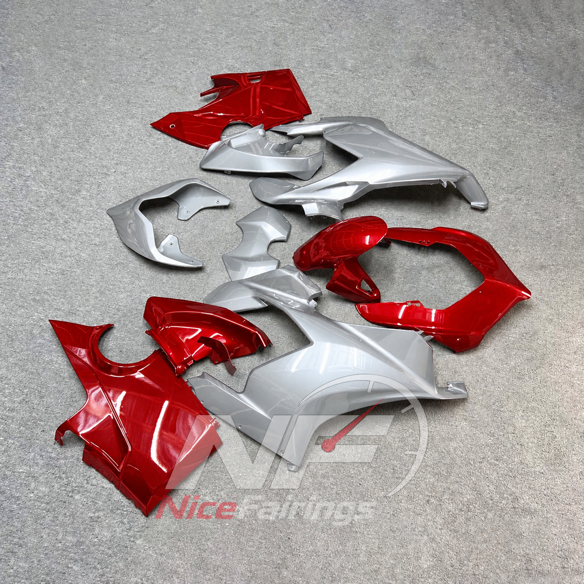 ABS Plastic Cowling Set Fits DUCATI Panigale V4 V4S 2018-2019 - Replacement | NiceFairings - front angle image