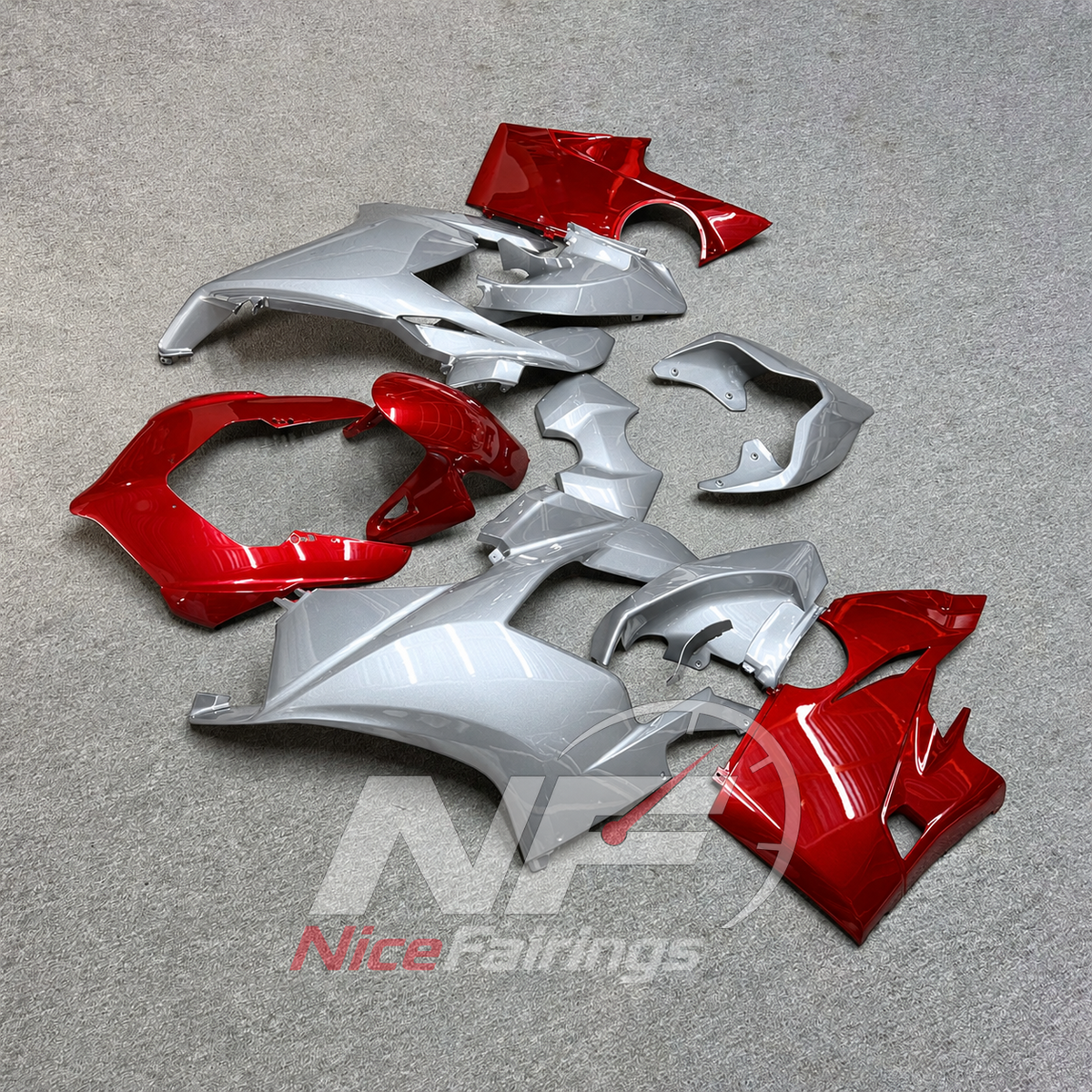 ABS Plastic Cowling Set Fits DUCATI Panigale V4 V4S 2018-2019 - Replacement | NiceFairings - side angle image