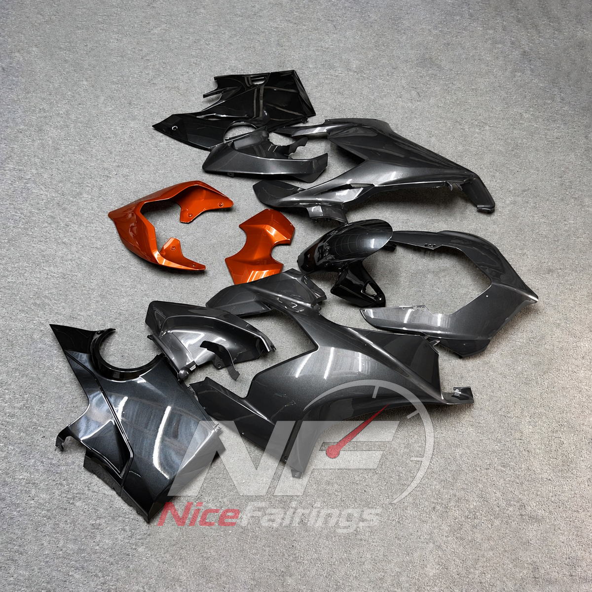 Injection-Molded Fairing Set Fits DUCATI Panigale V4 V4S 2018-2019 - Aftermarket | NiceFairings - side angle image