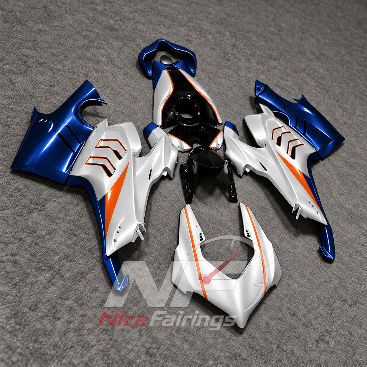 UV-Protected ABS Cowling Set Fits 2022-2024 DUCATI Panigale V4 V4S - Street Performance Series | NiceFairings - side angle image