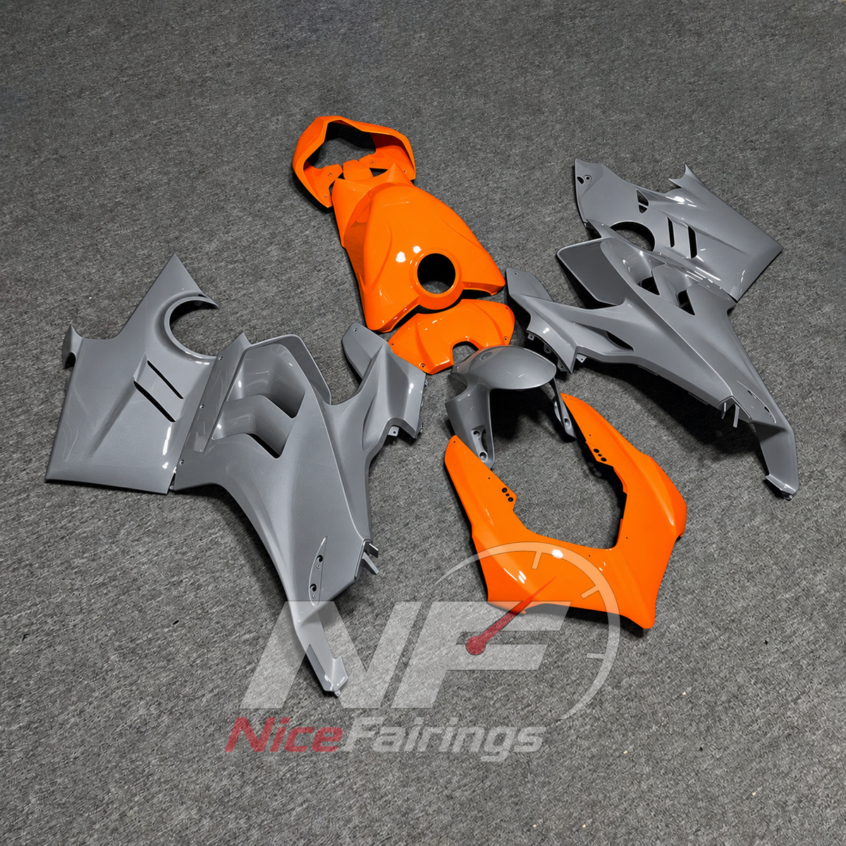 Pre-Drilled Injection-Molded Bodywork Set Fits 2022-2024 DUCATI Panigale V4 V4S - Superbike Upgrade | NiceFairings - side angle image