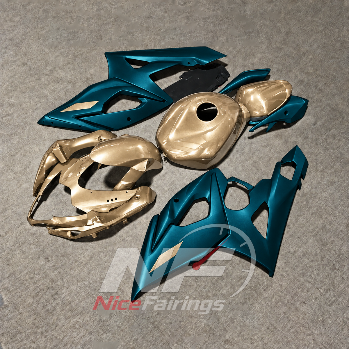 Aftermarket Sportbike Fairing Set Fits SUZUKI GSX-R1000 K5 2005-2006 | NiceFairings - front angle image