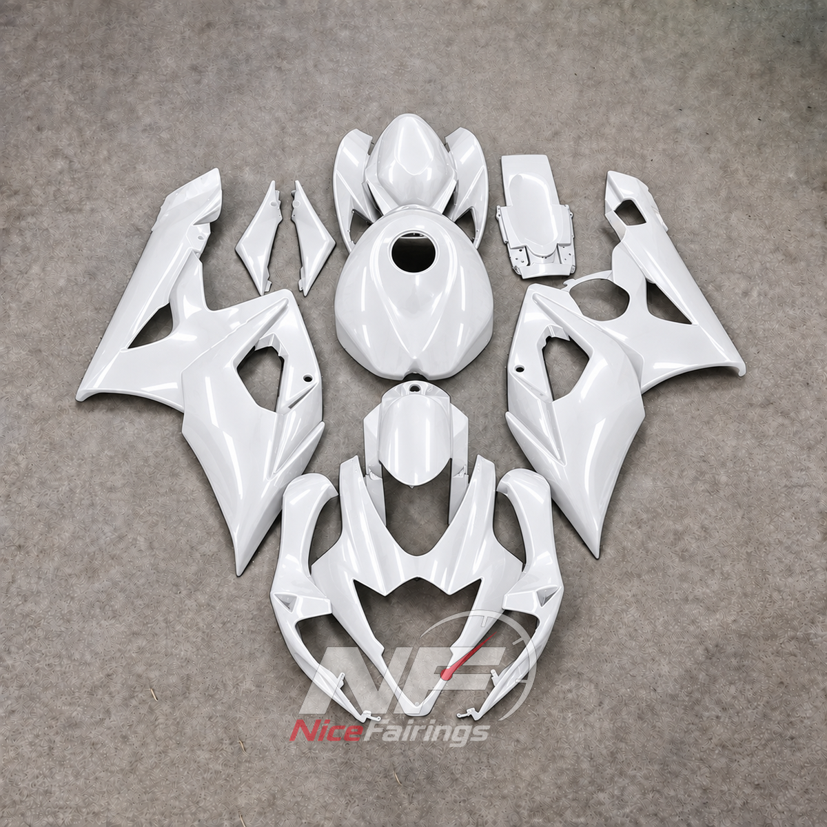 Replacement Matte Black Motorcycle Bodywork Kit Fits 2005-2006 SUZUKI GSX-R1000 K5 | NiceFairings - paint design NO.3 option image