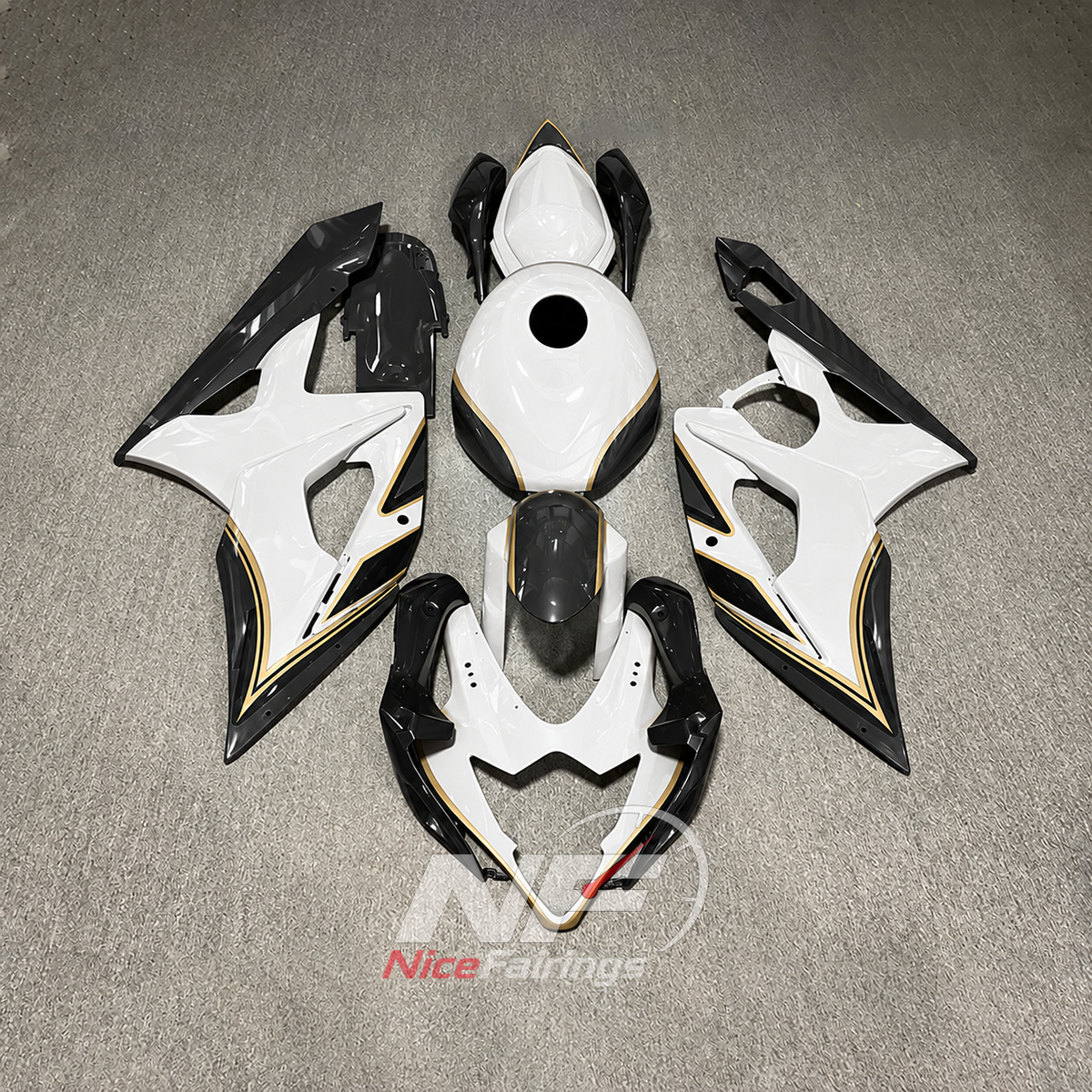 Aftermarket ABS Injection Fairing Kit Fits 2005-2006 SUZUKI GSX-R1000 K5 | NiceFairings - paint design NO.3 option image