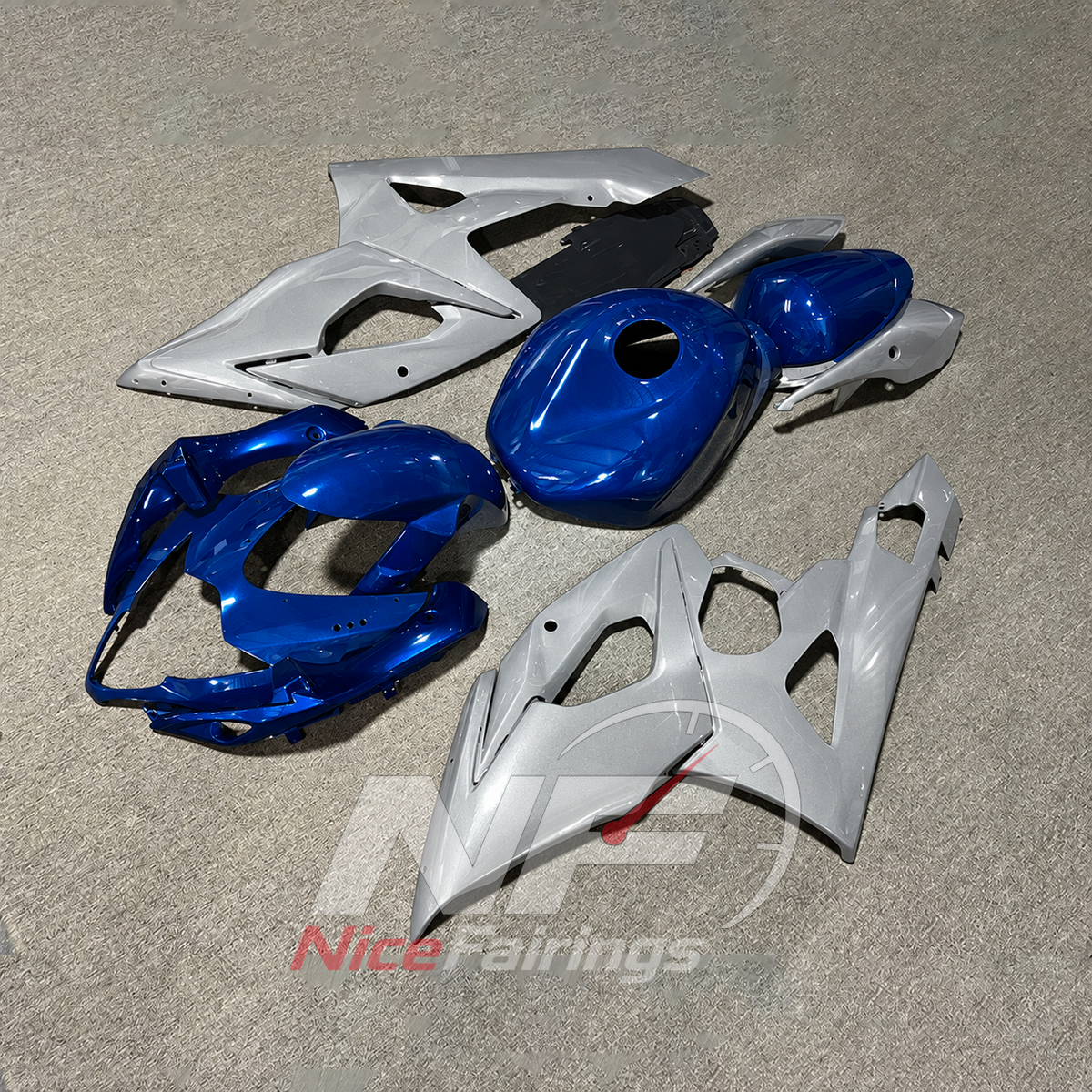 Race-Grade Injection-Molded Bodywork Set Fits 2005-2006 SUZUKI GSX-R1000 K5 | NiceFairings - side angle image