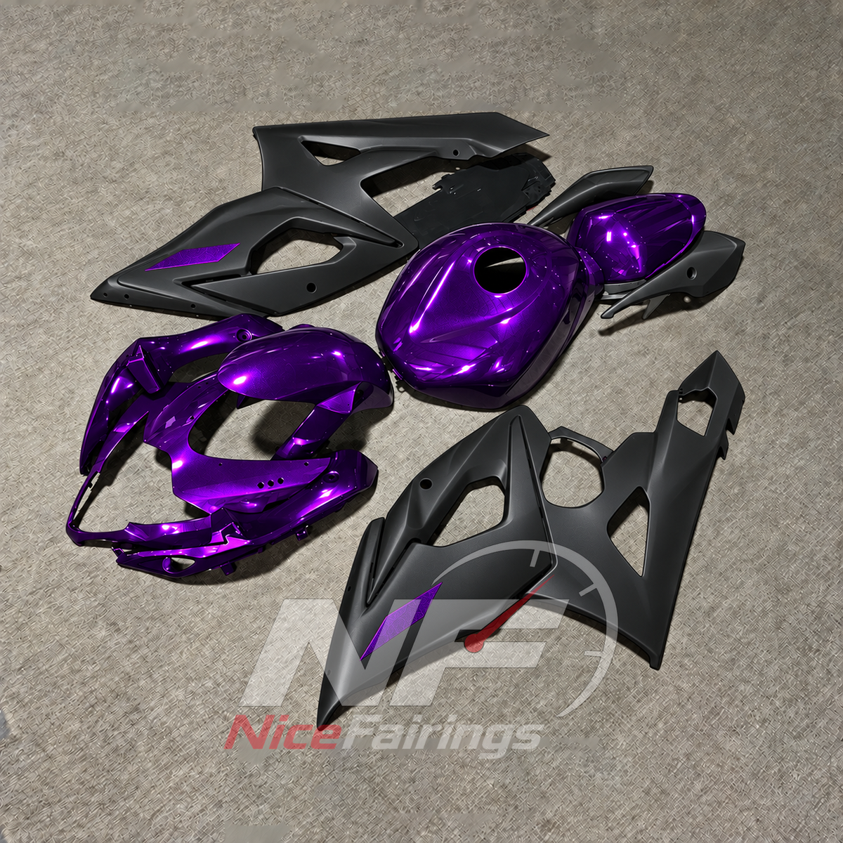 ABS Fairing Panel Kit Fits SUZUKI GSX-R1000 K5 2005-2006 | NiceFairings - side angle image