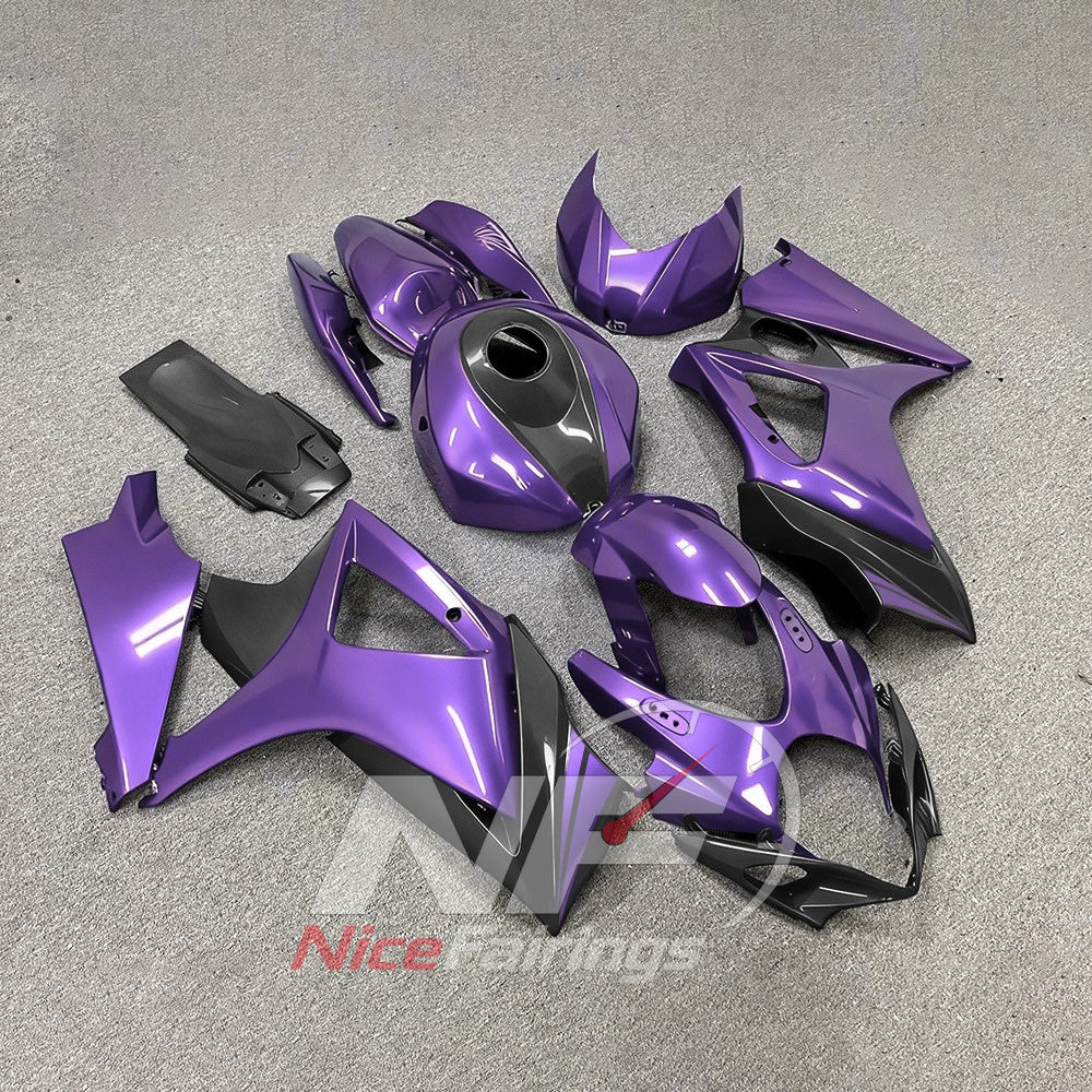 Aftermarket Injection-Molded Fairing Set Compatible with Suzuki GSX-R1000 2007-2008 | NiceFairings - side angle image