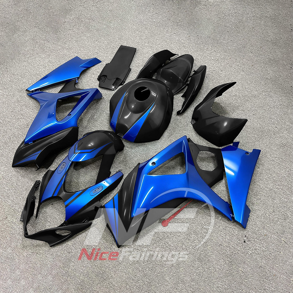 Painted ABS Plastic Bodywork Kit Fits 2007-2008 Suzuki GSX-R1000 | NiceFairings - side angle image