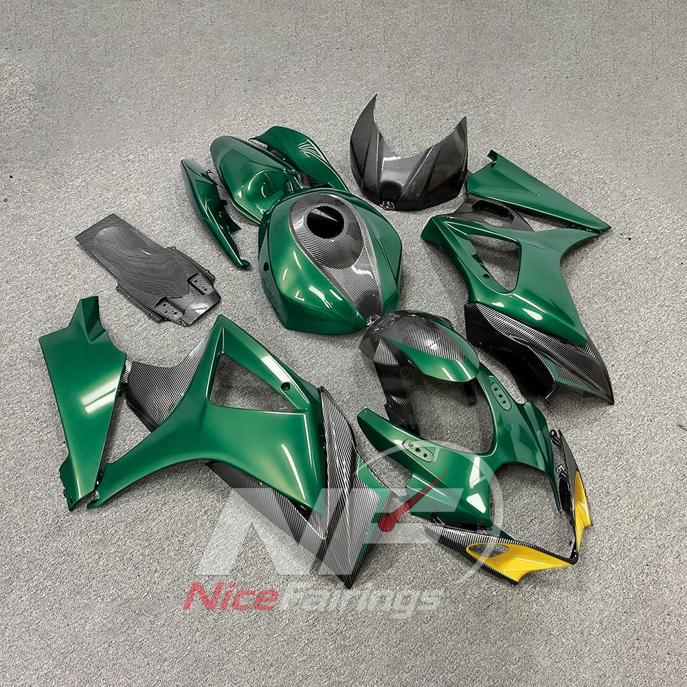 Painted Cowling Panel Set Fits 2007-2008 Suzuki GSX-R1000 | NiceFairings - side angle image
