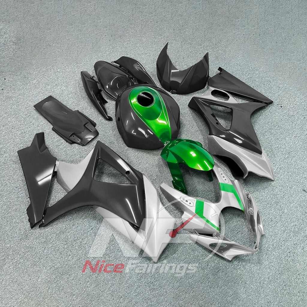 Aftermarket Injection-Molded Cowling Set Fits Suzuki GSX-R1000 2007-2008 | NiceFairings - side angle image