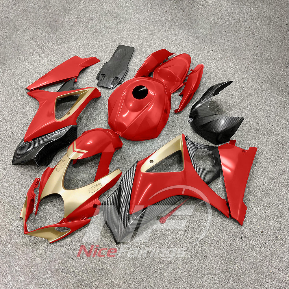 Painted ABS Plastic Fairing Set Fits Suzuki GSX-R1000 2007-2008 | NiceFairings - side angle image
