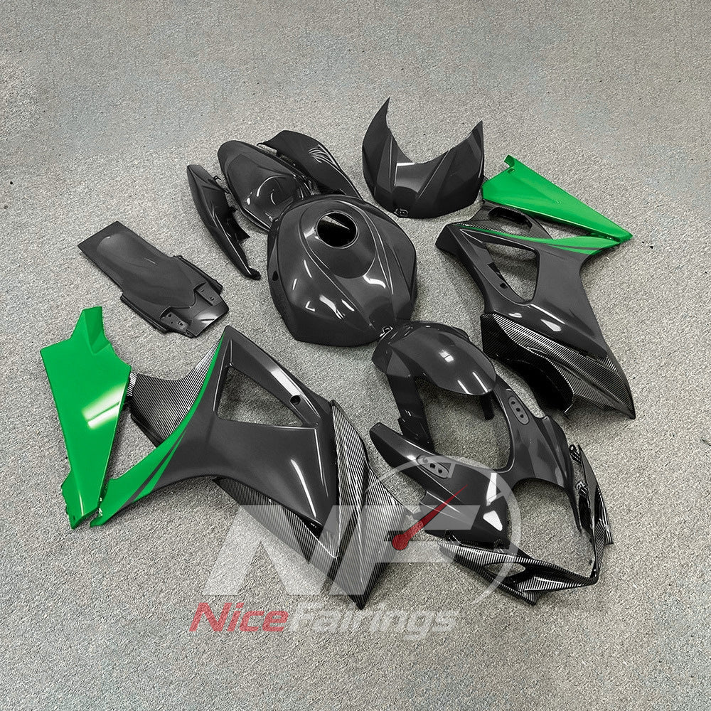 ABS Injection Fairing Kit Fits 2007-2008 Suzuki GSX-R1000 | NiceFairings - side angle image