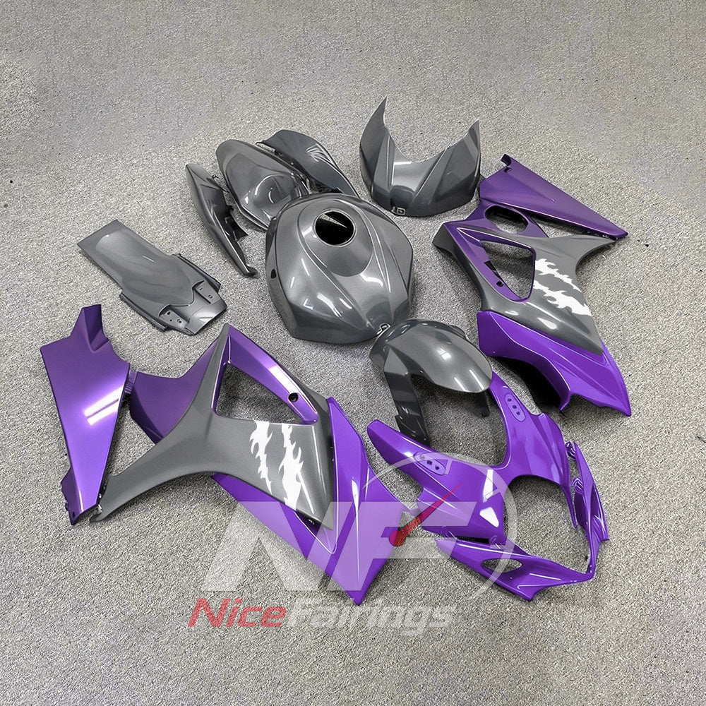 Injection-Molded Fairing Set Fits 2007-2008 Suzuki GSX-R1000 | NiceFairings - side angle image