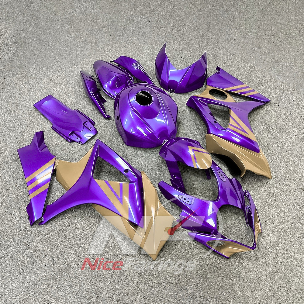 Custom-Painted Sportbike Fairing Set Fits 2007-2008 Suzuki GSX-R1000 | NiceFairings - side angle image