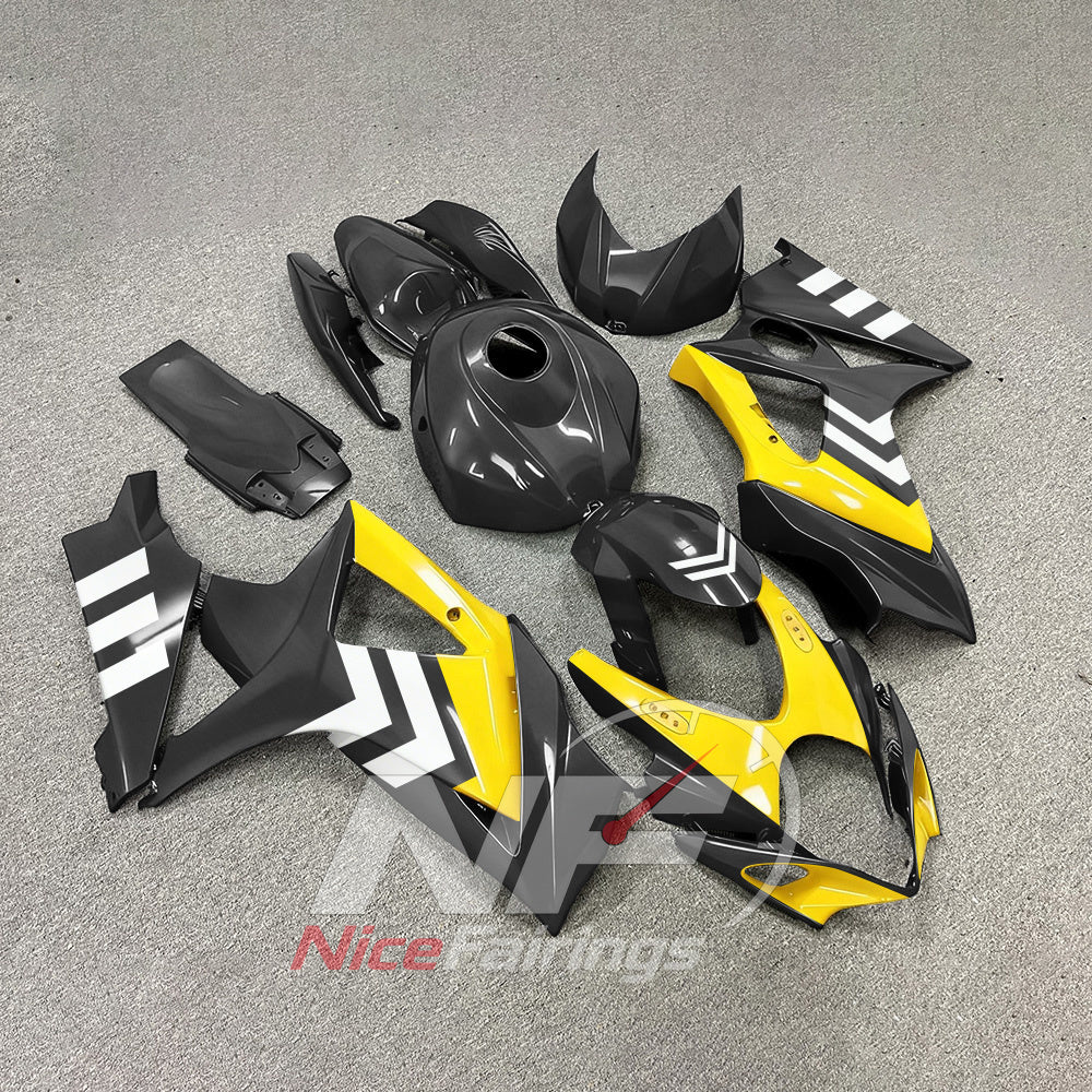 Replacement Injection-Molded Panel Kit Fits 2007-2008 Suzuki GSX-R1000 | NiceFairings - front angle image